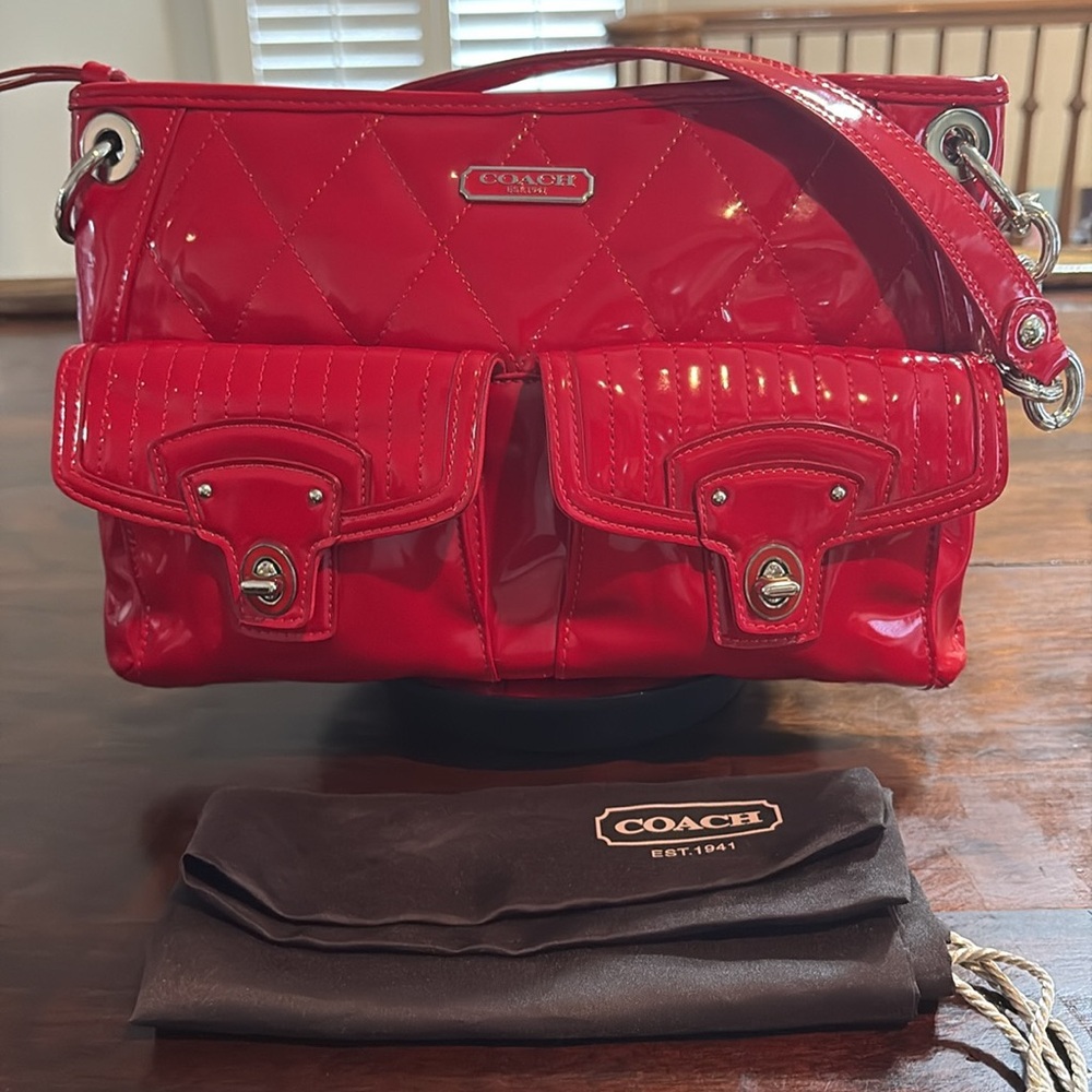 COACH Patent Leather Liquid Gloss Crossbody - Picture 4 of 17